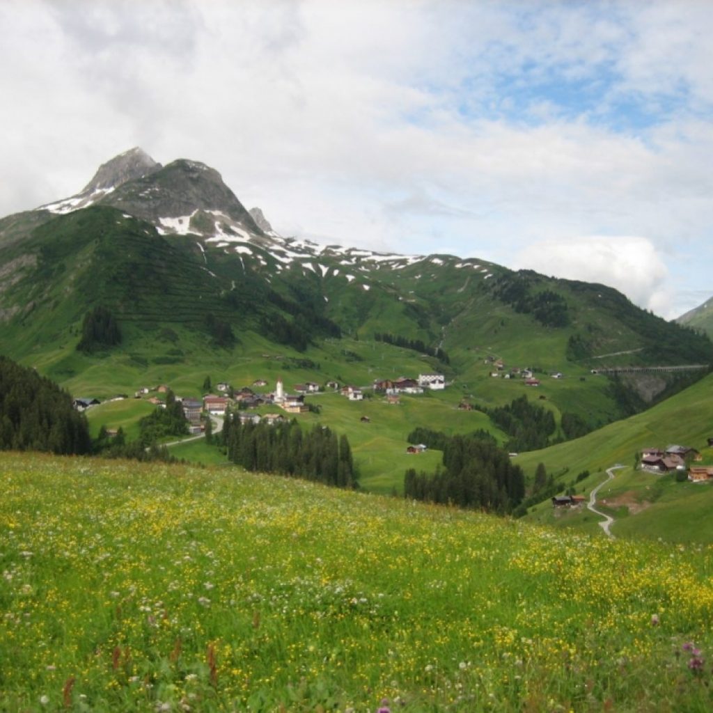 Sommerliche Berglandschaft in Österreich